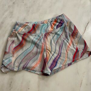 Athleta Girl Record Breaker 3” short in swirled marble (M 8-10)